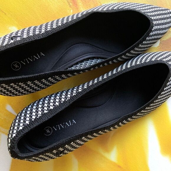 VIVAIA Houndstooth Kitten Heels (Sz 41) - Picture 3 of 9